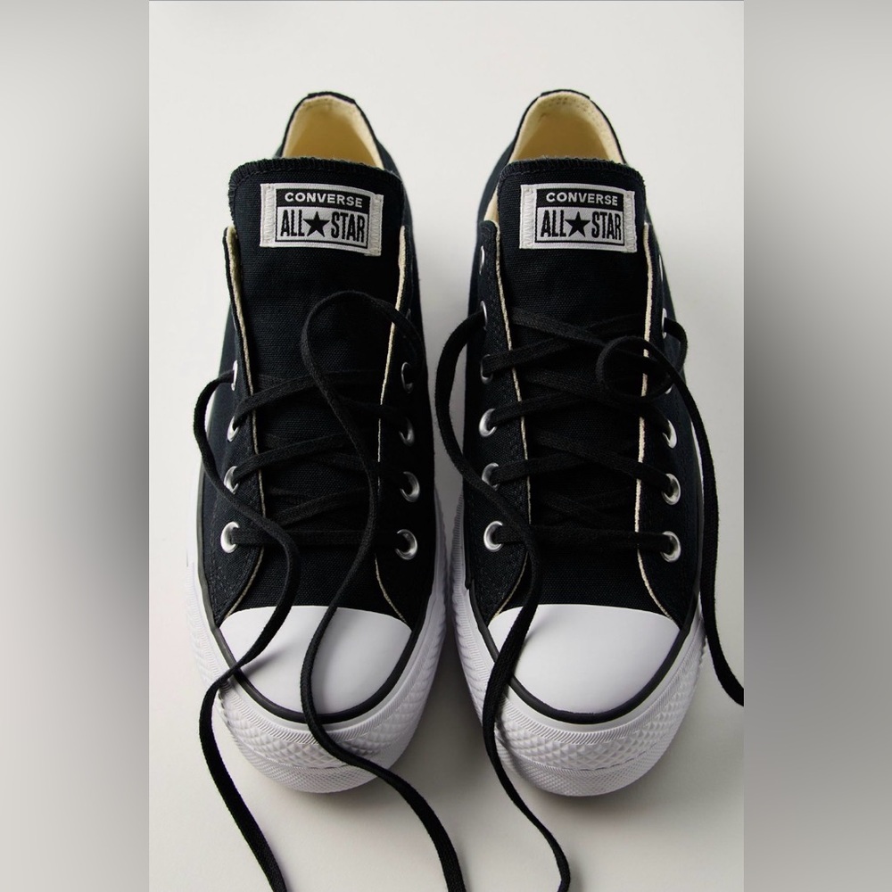 Converse Black and White All Star Lift Sneakers NWT